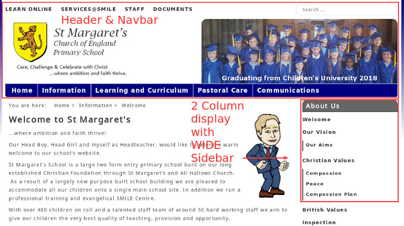 stms school cheshire website design fg 800